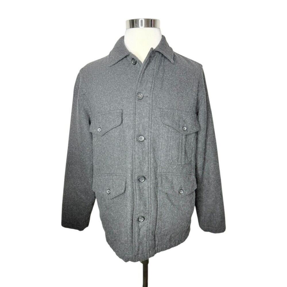 J. Crew University Wool Jacket Coat Charcoal Gray Men’s Size Large Outerwear